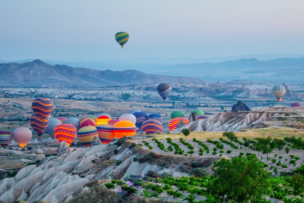 Balloons soar into Cappadocia